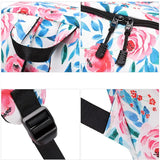 Flower Print Backpack Lightweight Anti-theft Computer Backpack