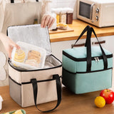 9L Portable Thermal Insulated Lunch Bag Waterproof Cooler Reusable Picnic Bag