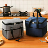 9L Portable Thermal Insulated Lunch Bag Waterproof Cooler Reusable Picnic Bag