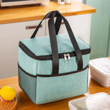 9L Portable Thermal Insulated Lunch Bag Waterproof Cooler Reusable Picnic Bag