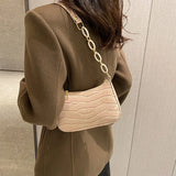 Animals Print Shoulder Bag Pu Leather Small Handbags Casual Chain Ladies Crossbo