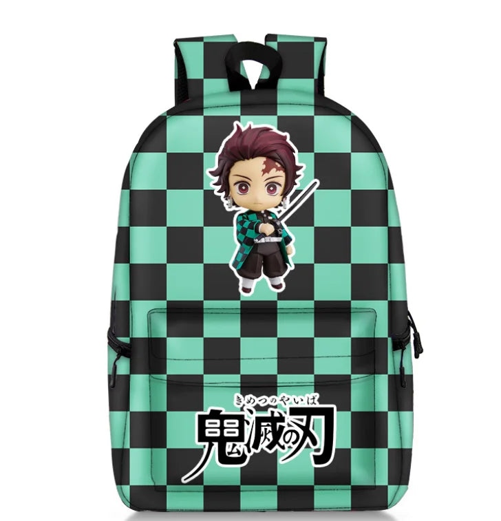 Anime Demon Slayer Print Backpack for Students Teens Men Women