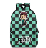 Anime Demon Slayer Backpack Schoolbag Travel Bag