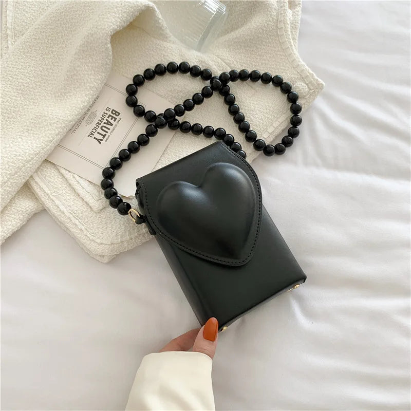 Beaded Strap Shoulder Bag for Women