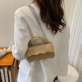 Solid Pu Leather Shoulder Bag Women's Crossbody Bags