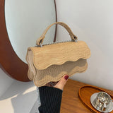 Solid Pu Leather Shoulder Bag Women's Crossbody Bags
