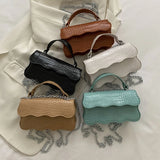 Solid Pu Leather Shoulder Bag Women's Crossbody Bags