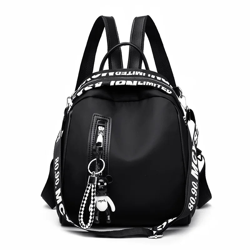 Women Backpack Oxford School Backpack Lady Rucksack Shoulder Bag Tote