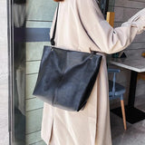 Women Handbag Big Capacity Tote Soft PU Leather Shoulder Bags Ladies sac
