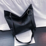 Women Handbag Big Capacity Tote Soft PU Leather Shoulder Bags Ladies sac