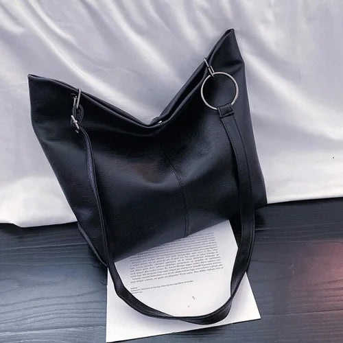 Women Handbag Big Capacity Tote Soft PU Leather Shoulder Bags Ladies sac