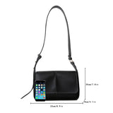 Square Crossbody Bag Flap Shoulder Handbag