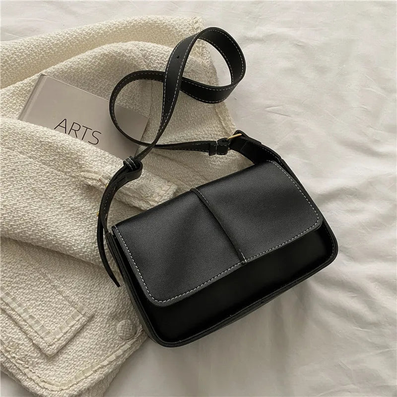 Square Crossbody Bag Flap Shoulder Handbag