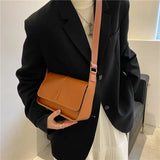 Square Crossbody Bag Flap Shoulder Handbag