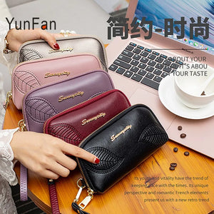 Retro Multi-card Pocket Wallet Zipper Women's Clutch Bag