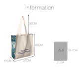 Large-capacity Art Canvas Shoulder Bag Oil Painting Printing