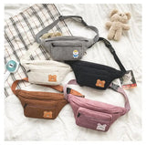 Corduroy Soft Doll Bag with Zipper Pocket and Phone Bag
