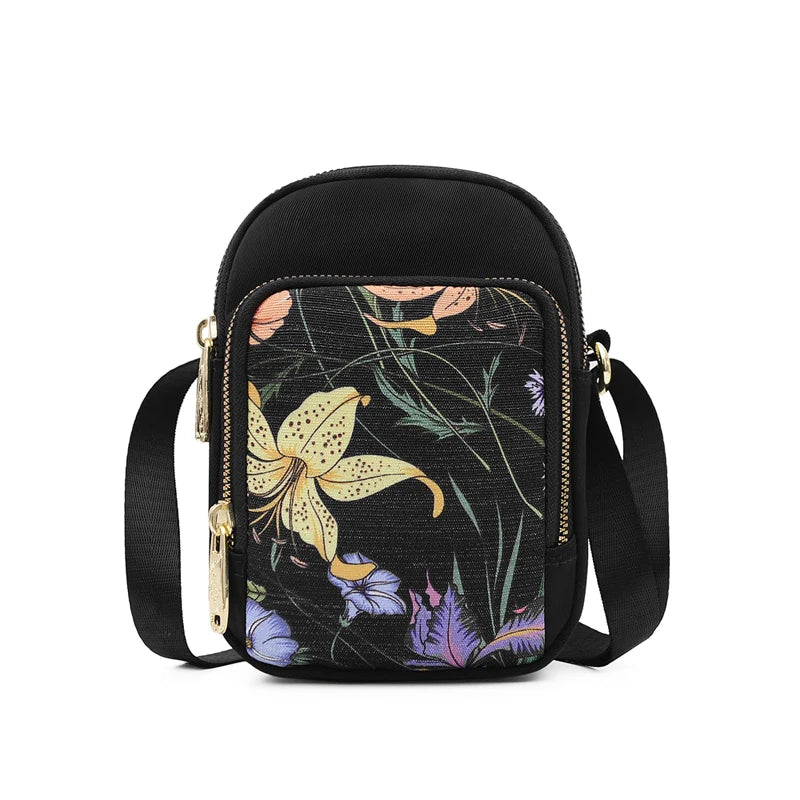 Mini Flower Shoulder Bag High Nylon Women Messenger Bag