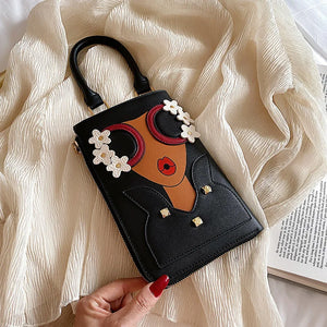 Sexy Woman Pattern Earrings Totes Ladies Shoulder Bag