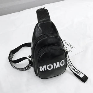 Chains Letter Casual Chest Crossbody Bag for Women