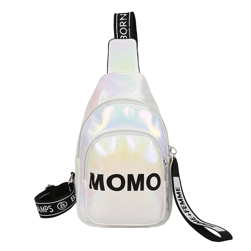 Chains Letter Casual Chest Crossbody Bag for Women