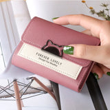 Small Wallet Female Short Foldable Student Mini Wallet for Women