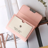 Small Wallet Female Short Foldable Student Mini Wallet for Women