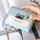 Small Wallet Female Short Foldable Student Mini Wallet for Women
