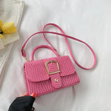 Stone Texture Shoulder Bag Pu Leather Crossbody Handbag Top Handle