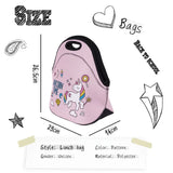 Insulated 3D Print Neoprene Lunch Bag - Lunch Bags Cooler Insulation