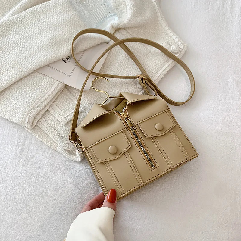 Women's Wide Strap Crossbody Shoulder Bag Soft Small Handbag B287