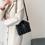 Women's Wide Strap Crossbody Shoulder Bag Soft Small Handbag B287
