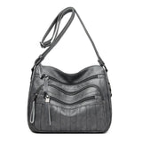 High Leather Travel Shoulder Bag Large Capacity Women Bags