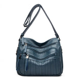 High Leather Travel Shoulder Bag Large Capacity Women Bags