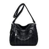 High Leather Travel Shoulder Bag Large Capacity Women Bags