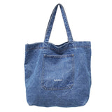 Women Denim Shoulder Tote Bag Canvas Handbag Vintage Messenger Bag