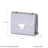 Women Hasp Flap Shoulder&Crossbody Bags PU Leather Lock Handbags