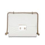 Women Hasp Flap Shoulder&Crossbody Bags PU Leather Lock Handbags