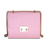 Women Hasp Flap Shoulder&Crossbody Bags PU Leather Lock Handbags