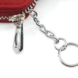 Women's Outdoor Leather Zipper Key Case Wallet