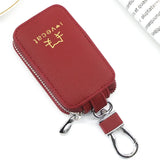 Women's Outdoor Leather Zipper Key Case Wallet