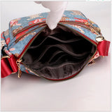 Rabbit Elephant Letters Print Shoulder Bags Tote Travel Backpack