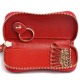 Leather Key Wallets Organizer Bag Keychain Coins Case Zipper Key Pouch