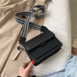 Suede Leather Crossbody Bags for Women with Wide Shoulder Straps