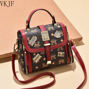 Portable Retro High-capacity Handbag for Women