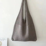 Summer Weaving Handbag Women's Bag Large Capacity Shoulder Bag Vacation Totes