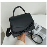 Summer Leather Shoulder Bag Chain Clutch - Small Handbag for Women