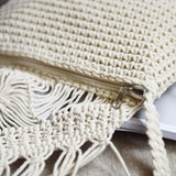 Women's Straw Tassel Beach Bag Rattan Crossbody Shoulder Bag