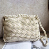Women's Straw Tassel Beach Bag Rattan Crossbody Shoulder Bag
