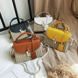 Straw Beach Weave Bag Crossbody Messenger Clutch Purse